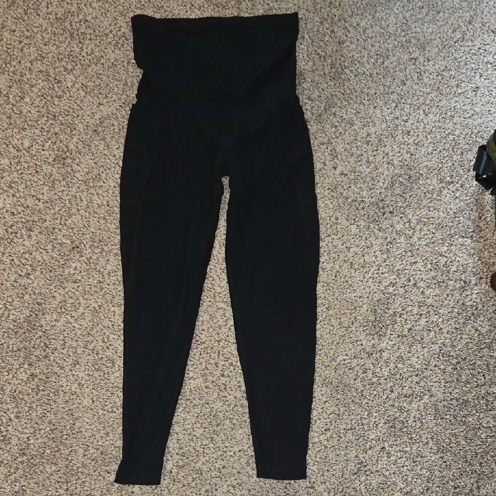 Beyond the Bump Black High-Waisted Leggings